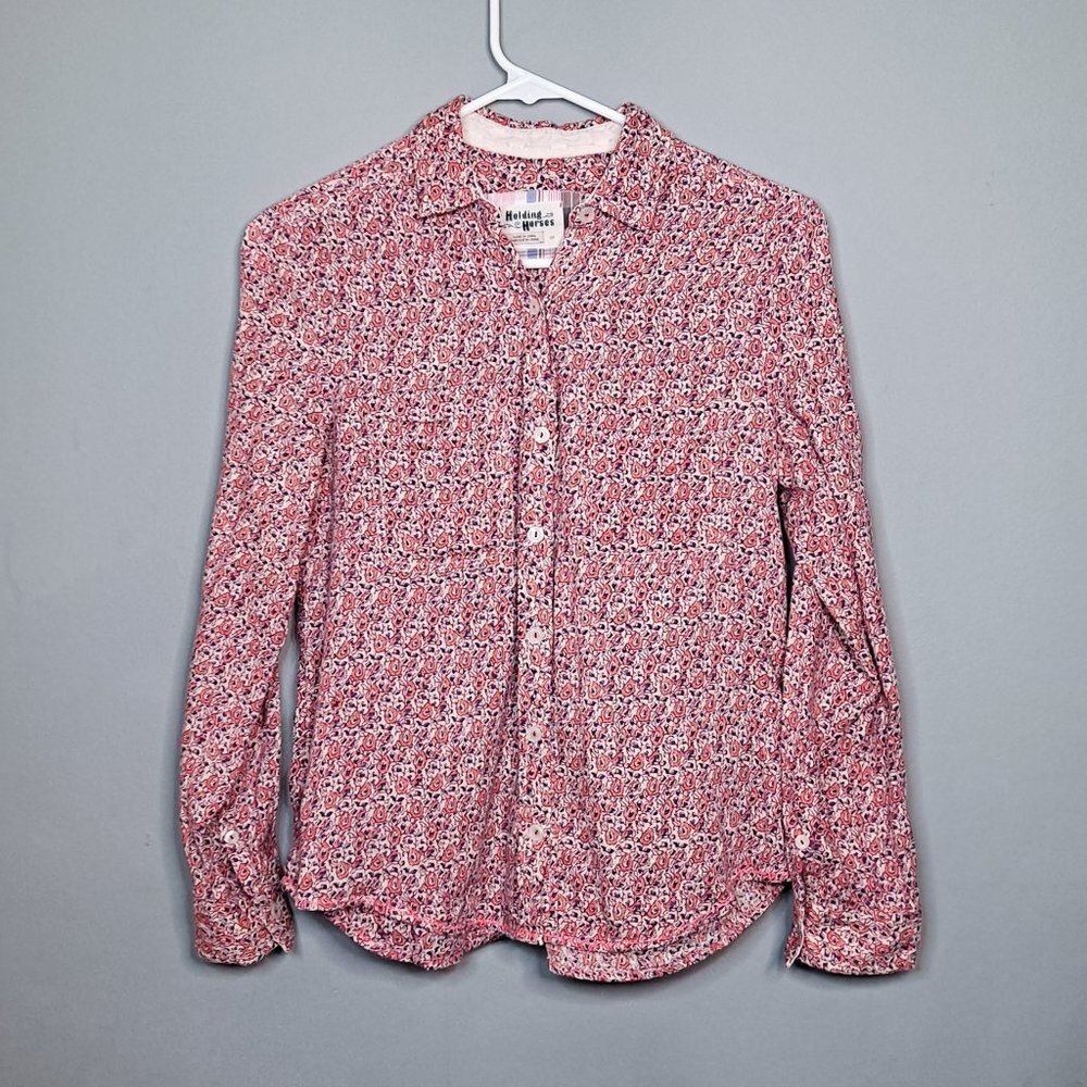 Anthropologie Holding Horses Floral Button Down 2